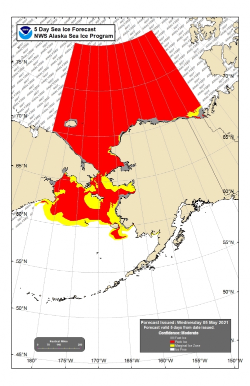 NWS 5-day Sea Ice Forecast