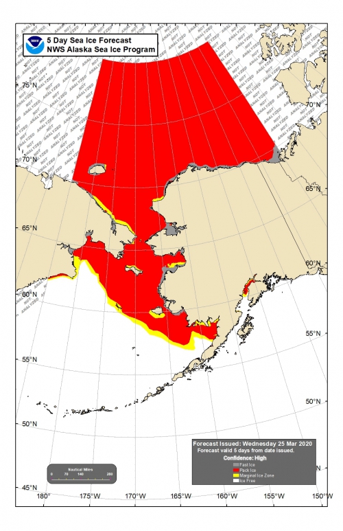 NWS 5-day Sea Ice Forecast