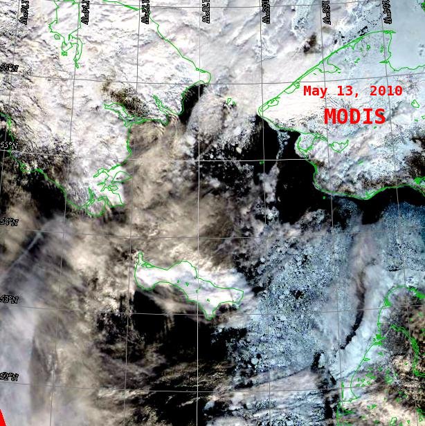 Remote sensing data closeup