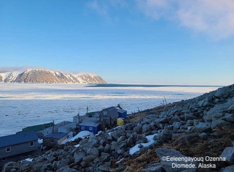 Sea ice conditions in Diomede on 15 May 2020 - view 2.